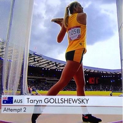 Taryn Gollshwesky - closed in on the OQ mark of 61.00m on the Gold Coast with a superb 60.07m PB