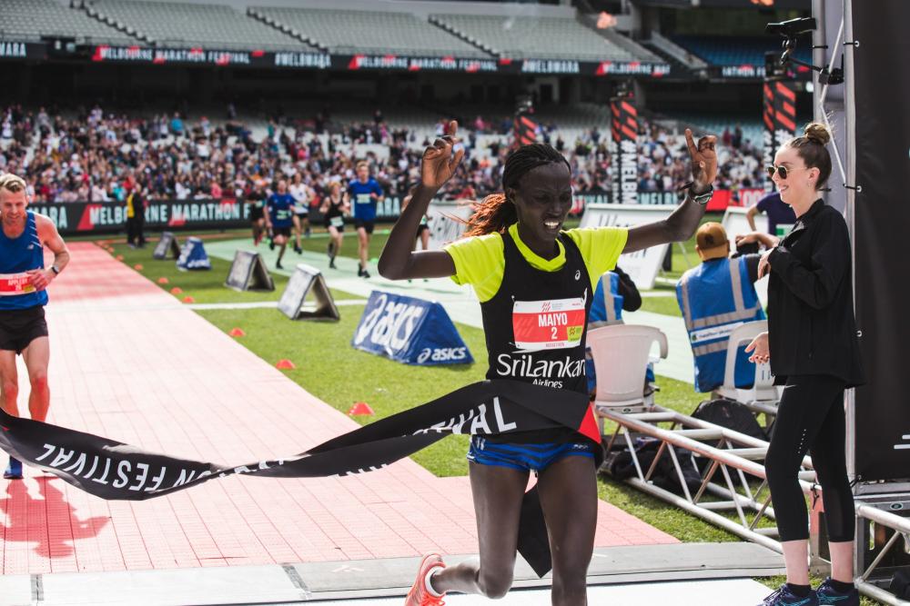 Isaac Birir and Naomi Mayo win Melbourne Marathon Runner s Tribe