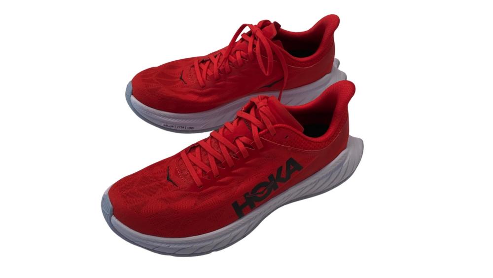 hoka running shoes red