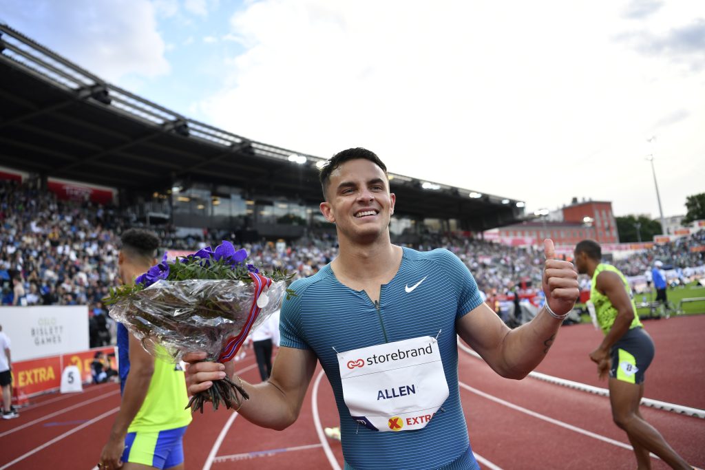 Olympic track star, Philadelphia Eagles' wide receiver Devon Allen sets  record in hurdles at Penn Relays