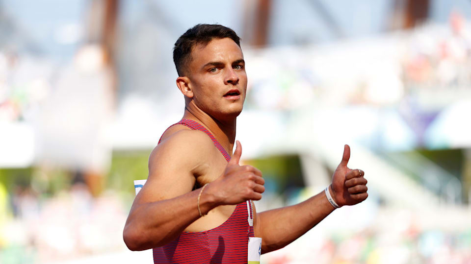 Devon Allen chases hurdles gold at worlds, then off to the Eagles