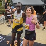 Patrick Kipngeno and Maude Mathys at Kobe