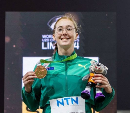 Lima, Peru; 29 August, 2024 - Inspired by Olympic champion Nina Kennedy, South Australian pole vaulter Tryphena Hewett has secured Australia’s fourth medal at the 2024 World Athletics Under 20 Championships