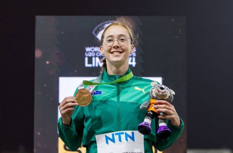 Lima, Peru; 29 August, 2024 - Inspired by Olympic champion Nina Kennedy, South Australian pole vaulter Tryphena Hewett has secured Australia’s fourth medal at the 2024 World Athletics Under 20 Championships