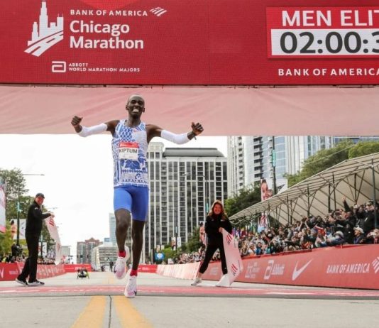 The 2024 Chicago Marathon honors Kelvin Kiptum, who set a world record in 2023 before his tragic death, with memorial tributes and a moment of silence.