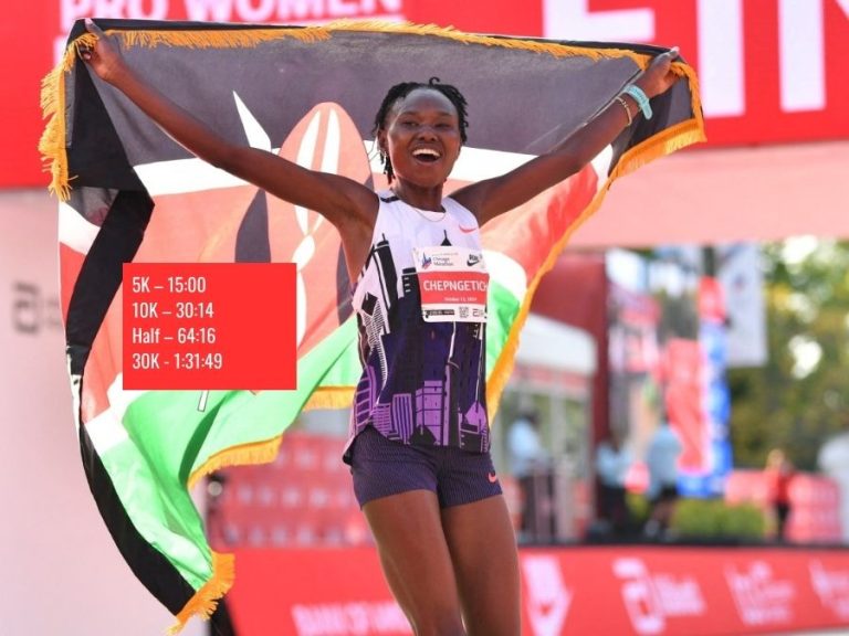 Kenya’s Ruth Chepngetich Breaks Women’s Marathon World Record in