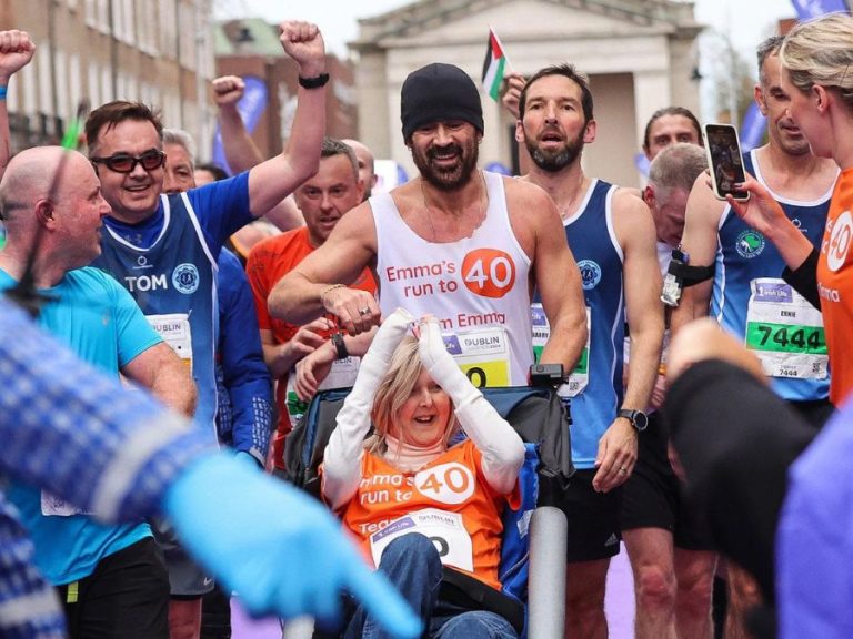 Colin Farrell Completes Dublin Marathon While Pushing A Friend - Runner ...